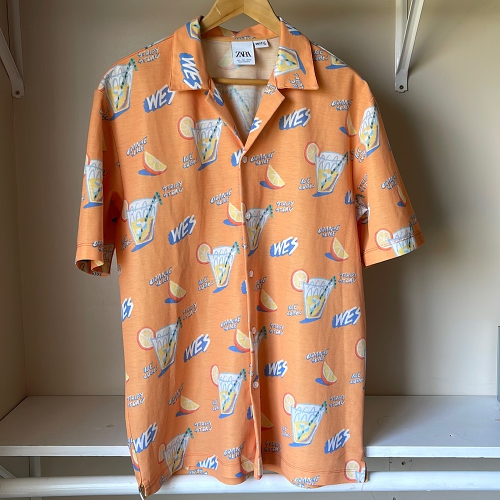 Zara x WES 🍸🍊 party shirt